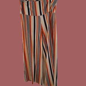 Orange striped pants, perfect for parties, events, professional gatherings